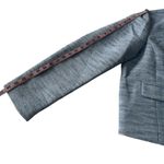 J.Crew Factory Tweed Blue Button Lady Lined Jacket Blazer Size 16 Photo 4