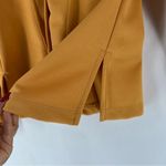 ZARA  Knit Long Sleeve Tortoise Shell Button Front Collared Shirt Side‎ Slits Photo 4