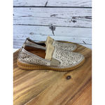 Spring Step Women's Beige Floral Perforated Flats & Loafers Size 10 Photo 2