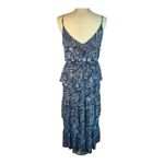 Eliza J Blue Floral Tiered Ruffle Maxi Dress Photo 3