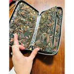 Sakroots Multicolored Artist Design Florals Gold Embossed Traingles Wallet Photo 4