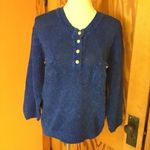 Vintage 90s bright blue sweater Size L Photo 6