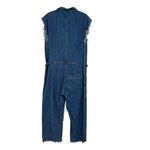 One Teaspoon Safari Camp Overalls Jumpsuit Denim Pinstripe Blue Size Medium Photo 8
