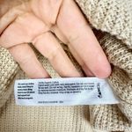 Eileen Fisher  Organic Cotton Waffle Knit Mock Neck Top Size Large Butter Yellow Photo 3