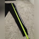 Adidas Essentials French Terry white Stripes Pants Black Joggers women size XS Photo 6