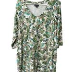 J.Jill wearables size L tropical leaf print tunic top. Green Size L Photo 0