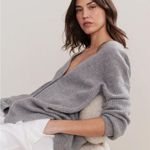 JENNI KAYNE 100% Cashmere Cocoon Cardigan Gray XS Photo 1