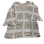 ASOS DESIGN NWT flare sleeve crochet mini dress white pink green square size 14 Photo 4