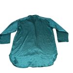Victoria's Secret Vintage  Emerald Green Silky Sleep Shirt Pajama Dress M Photo 4