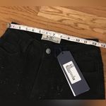 Boutique NWT Black rhinestone high waist wide/straight leg jeans size 5 Photo 7