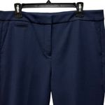 J.Crew Womens Carreman Straight Leg 4 Season Navy Slim-Fit Pants Size 14 Photo 2