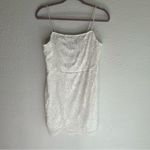 Lulus Lulu’s Romantic Fate White Lace Bodycon Mini Dress Sz Large Photo 2