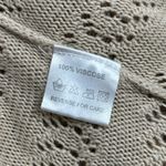 BELLDINI Beige Tan Open Knit Cardigan Vest Kimono Size M Photo 5