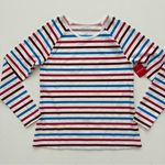 Spanx  Swim Shirt Ocean Stripe Hibiscus Long Sleeve Top Women’s Size M Photo 0