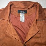 fab'rik  Brown Suede Vest Photo 4