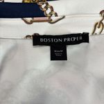 Boston Proper Dress Medium Equestrian Chain Print Short 1/4 Zip Sporty Mod Tunic Photo 10