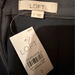 Loft  NWT A-Line Skirt Women's Size 2 Gray‎ Silky Back Zip Dressy Office Wear Photo 2