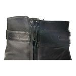 Lauren Ralph Lauren Myla Black Leather Ankle Boots Size 10B Heels Ankle Zip Photo 9