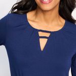 Fortune + Ivy
Estelle Three Quarter Sleeve Cutout Neck Textured Knit Photo 1