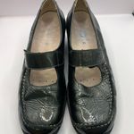 Wolky Mary Janes Women's 39 Pewter Gray Patent Leather Wedge Platform Shoe US8.5 Size 8.5 Photo 2