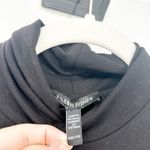 Eileen Fisher ‎ Womens Stretch Jersey Knit Mock Neck Long Sleeve Top XXS Black Photo 2