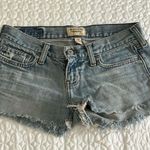 Abercrombie & Fitch Abercrombie &. Fitch women size 0 light blue Jean denim shorts 100% cotton Photo 0