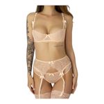 Peach Lace underwire demi Photo 8