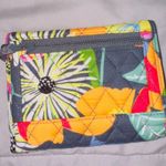 Vera Bradley Gray Floral Print Quilted Small Trifold Wallet Photo 3