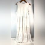 Charter Club  XL Tiered Eyelet Sleeveless Classic White Dress Photo 1