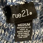 Rue 21 Women’s  Blue & White Medium Turtleneck Sweater Photo 3