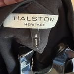 Halston Heritage  Little Black Cotton and Silk Blend Dress Size 4 Photo 4