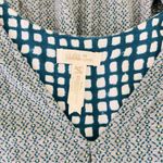 Matilda Jane  Grey Yellow Blue and Pink Tie Front V Neck Knit Accent Dress Medium Photo 5