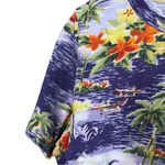 Faherty Sunwashed Crewneck Tropical Print Vacation Short Sleeve Cotton Tee Small Photo 4