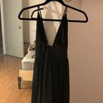 Forever 21 long/maxi black v-neck dress size M Photo 2