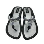 Granco Women's Beaded Thong Sandals Black Size 8 Photo 1