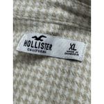 Hollister  Women’s Oversized Shirt Jacket Brown Cream Check XL Shacket Flannel Photo 6