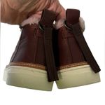 Toms Tom’s Paxton Leather Faux Fur Dark Brown Chukkar Sneaker Size 7 Photo 9