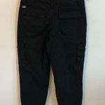 Alice + Olivia Isaac Cargo Pants with Rib Black Photo 2