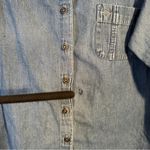 basic editions  Denim Button Down Shirt Vintage Womans XL Photo 4