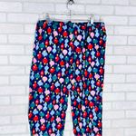Hanna Andersson Christmas Holiday Ornament Print Multicolor Pajama Pants Size L Blue Size L Photo 3
