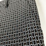 ETRO size 40 US 4 Woman's Printed Trouser Pants Straight leg mid rise Black Photo 1