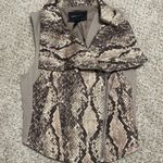 BCBGMAXAZRIA NWOT BCBG Bruna Snakeskin Print Vest Photo 0
