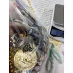 Assorted vintage Womens Jewelry Lot Necklaces Bracelets Earrings Charms Pins Brown Photo 4