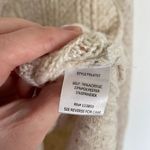 Sugar Lips ANTHROPOLOGIE Darby Marled Sweater Cream Oatmeal Cable Knit Mock Neck Photo 10