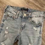Aeropostale Women’s  size 0 low rise jegging light wash destroyed stretchy jeans Photo 1