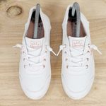 Bobs by Skechers B Cute Raw Edge Slip On Lace Up Sneakers White Size 6.5 Photo 3