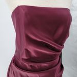 VTG Urban Girl Nites Prom Dress 13/14 Red Satin Faux Wrap Toile Formal Gown Purple Photo 6