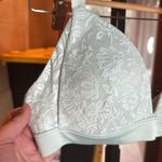 NWOT Auden Lightly Lined Sea foam Green Lace Wireless Plunge Bralette Size 34B Photo 5