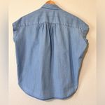 Madewell  Light Blue Denim Blouse Photo 3