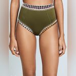 kiini  Wren High-Rise Bikini Bottoms in Olive Green- Still Full Price Photo 2